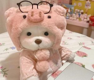 Ảnh gấu hồng, gấu dâu cute